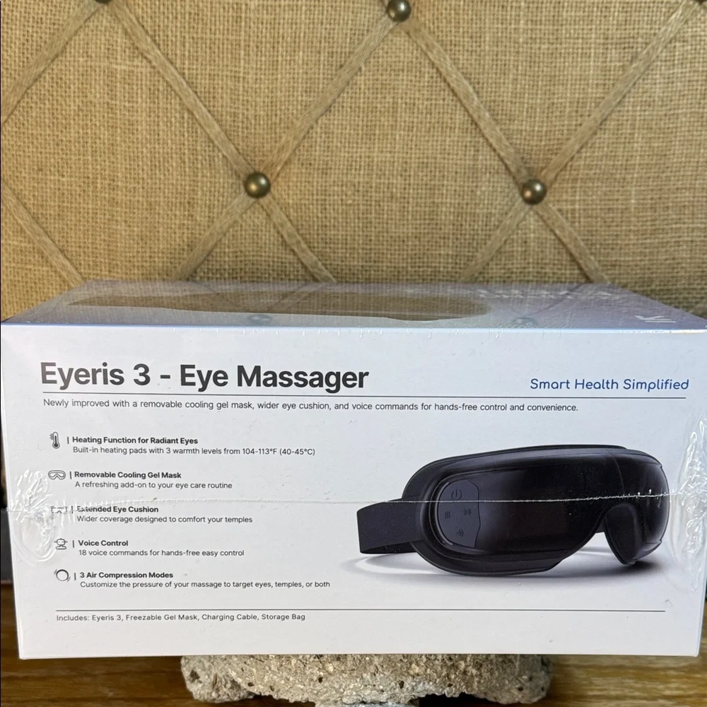 Renpho Eyeris 3 Eye Massager Black Hot‎ & Cold  New in Box - Picture 6 of 7